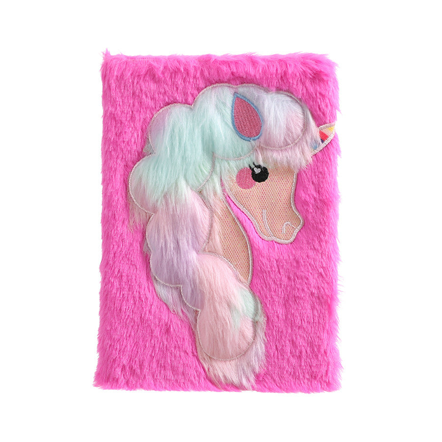 Wholesale Cartoon Unicorn Plush A5 Student Line Notebook